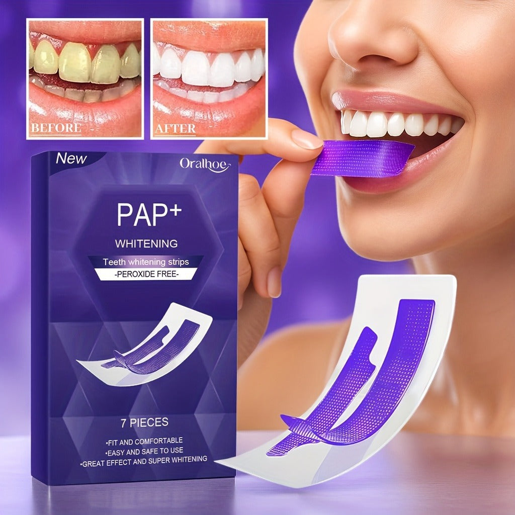 NovaSmile Whitening Teeth Strips, Purple Teeth Strips